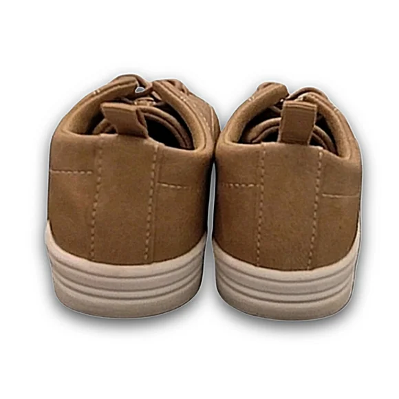OshKosh B'Gosh Putney Pull-On Casual Canvas Shoe Tan Beige Toddler Boy Sz 12 - Picture 4 of 5